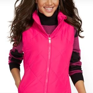 New York & Company Women's Pink Puffer Sleeveless Vest Size S
